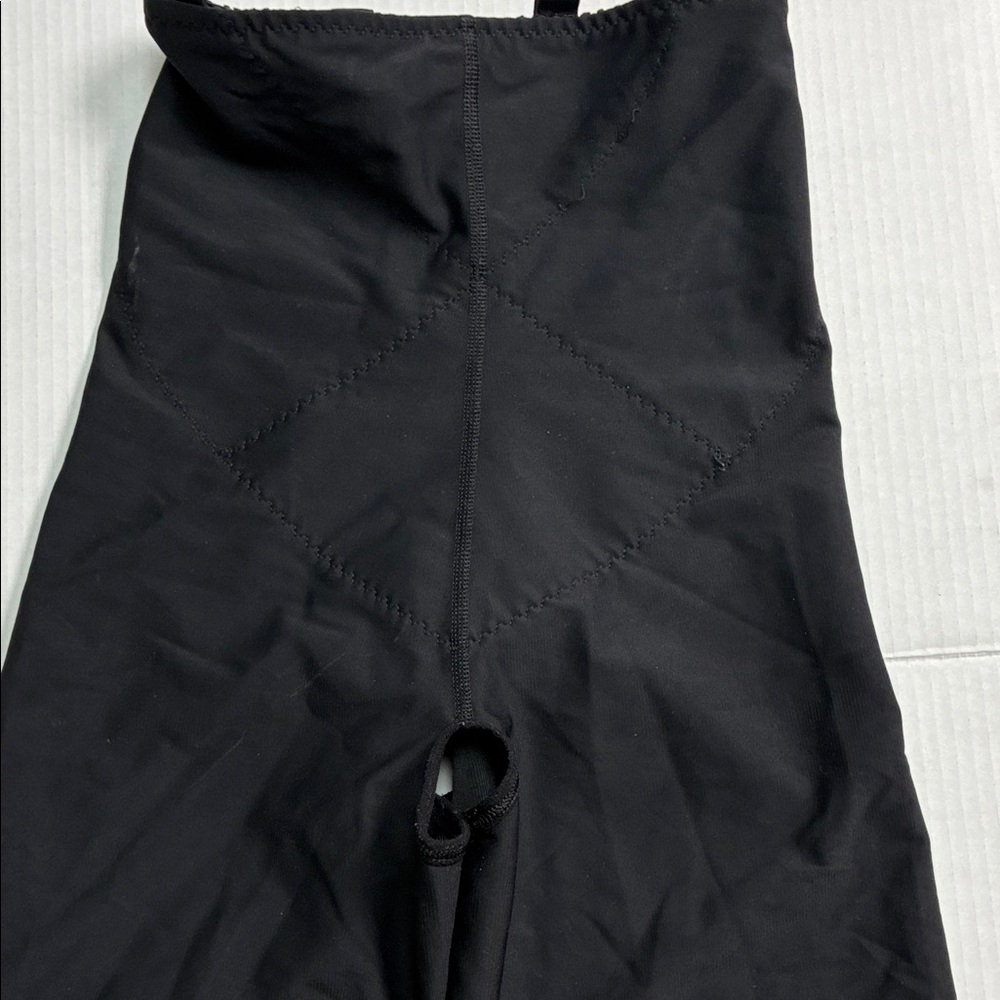 High-Waist Black Shaping Bodysuit